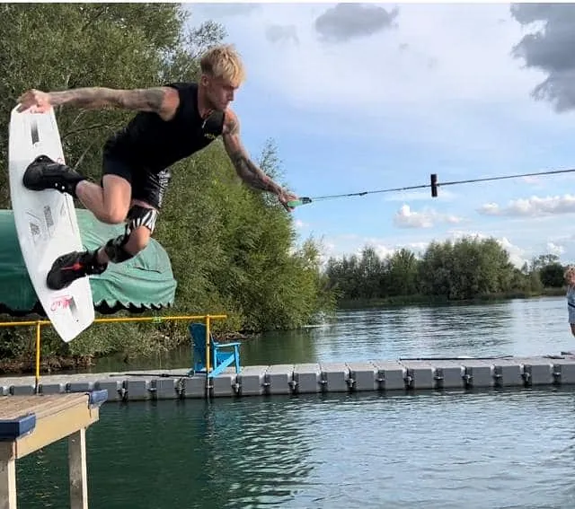 Wakeboarding on the lake