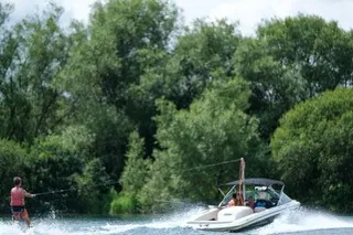 waterskiing