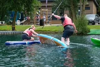 paddleboarding