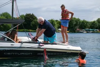 waterskiing