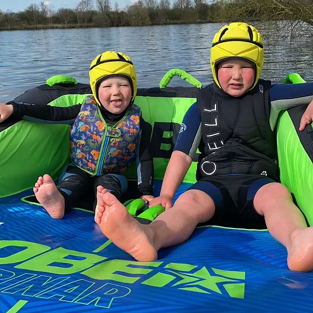 inflatable rides on the cotswolds lakes