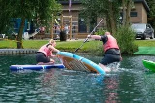 paddleboarding